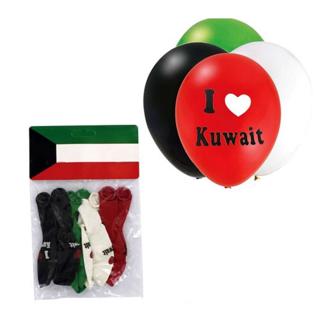 KUWAIT BALLONS I LOVE KUWAIT 8PCS