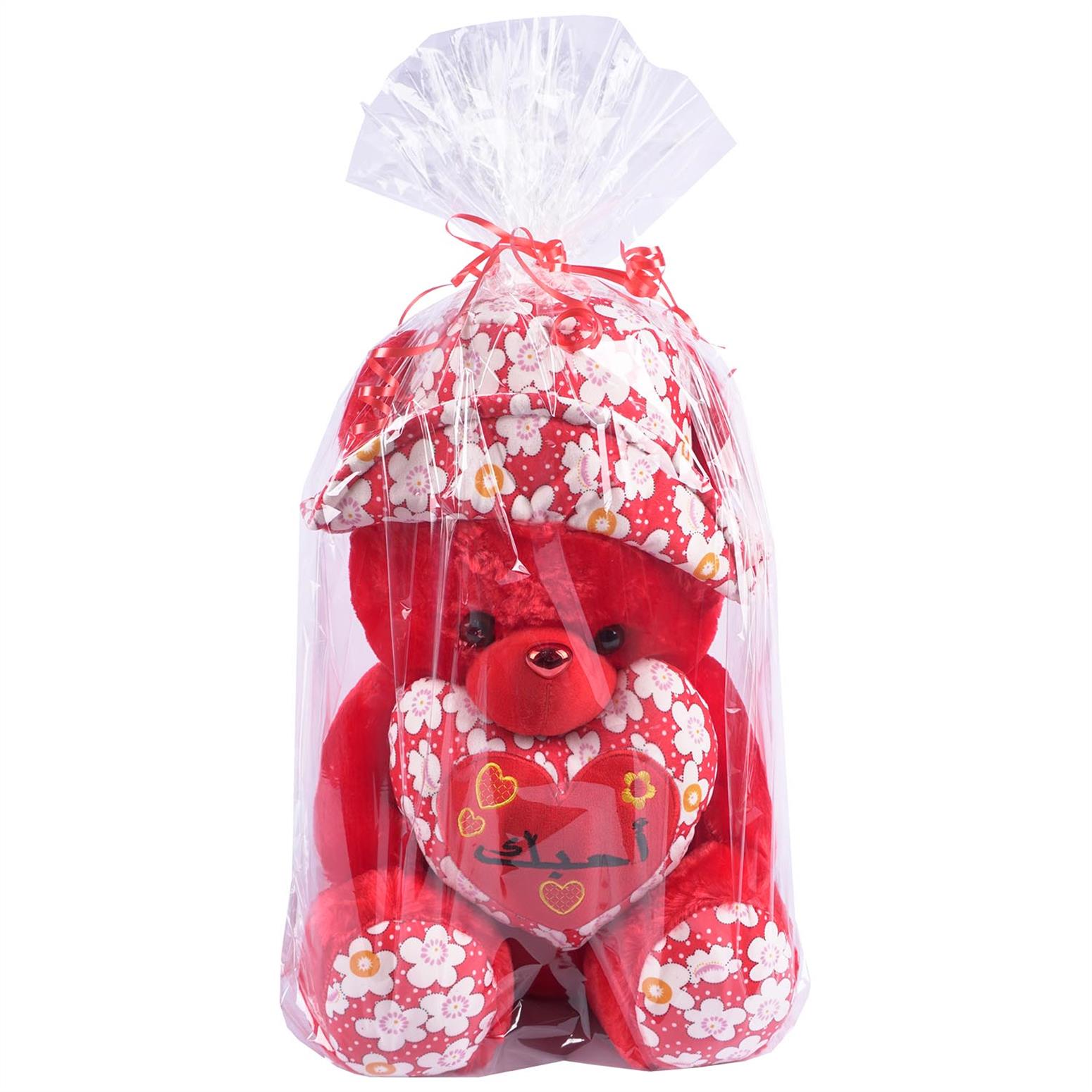 50 cm Soft Bear Arabic - Red