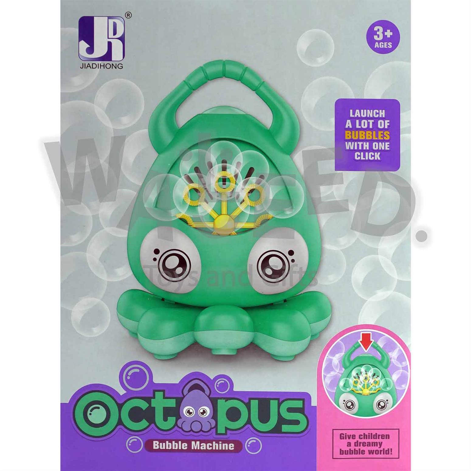 Soap bubbles octopus