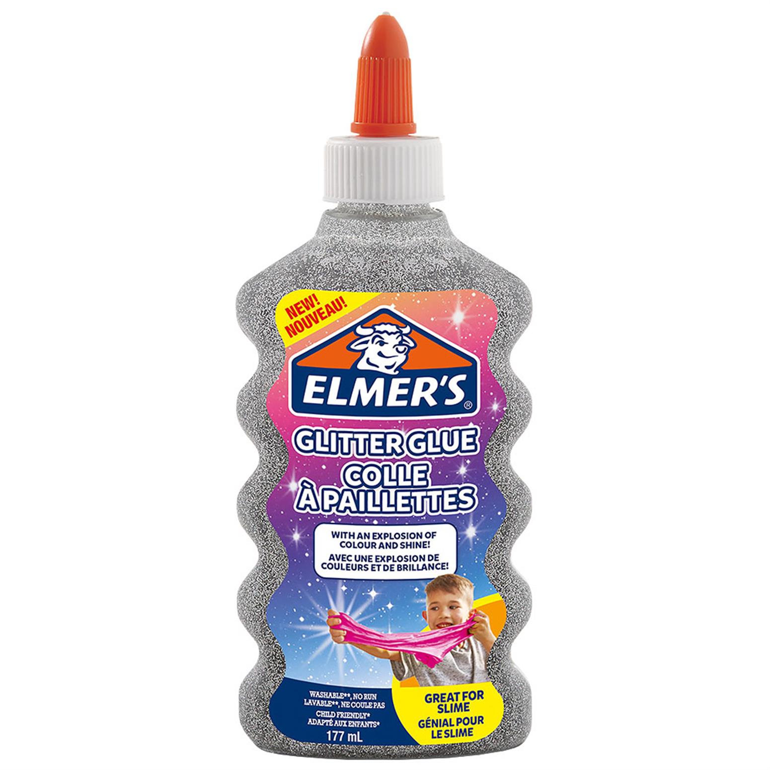 ELMER´S Kit Slime glacial, 2 Flacons colle transparente (147 ml