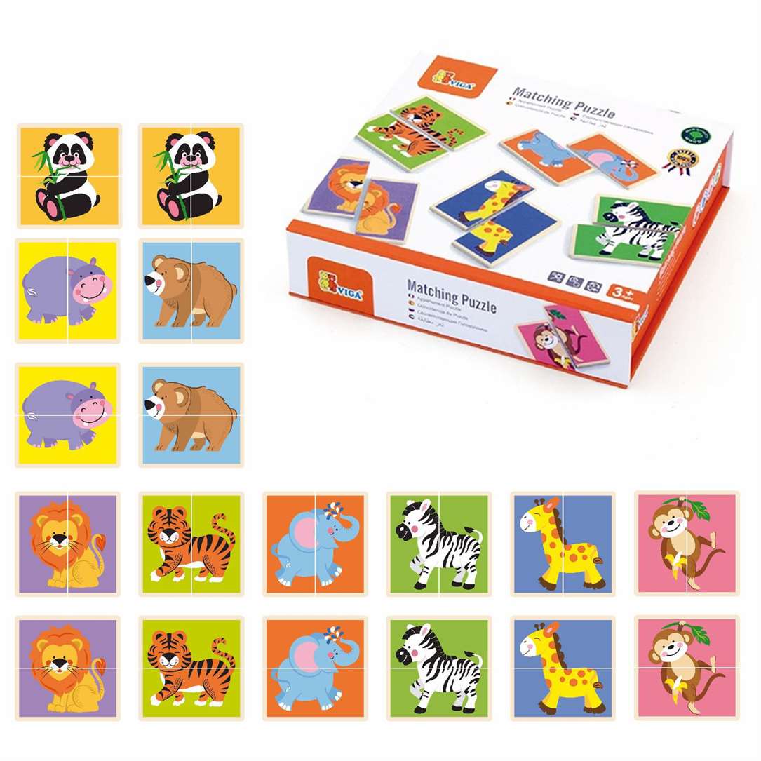 Matching Puzzle Wild Animals